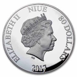 2017 Niue Princesse Grace de Monaco 1 kilo Argent Épreuve de qualité