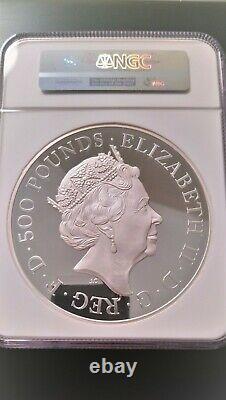 2017 Queen’s Beasts The Lion 1 Kilo Silver Proof Coin Ngc Pf69 Ultra Cameo £500
