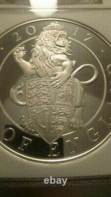 2017 Queen's Beasts The Lion 1 Kilo Silver Proof Coin Ngc Pf69 Ultra Cameo £500