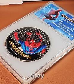 2017 Spider-Man Homecoming 1 Kilo. 999 Pièce en argent colorisée PCGS PR69DCAM FDI