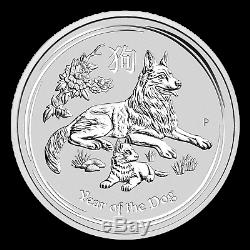 2018 Australie 1 Kilo Argent Lunaire Chien Bu