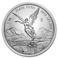 2018 Mexique 1 kilo Argent Libertad BU (sous capsule)