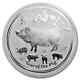 2019 Australie 1 Kilo D'argent Lunar Pig Bu Réf.171804