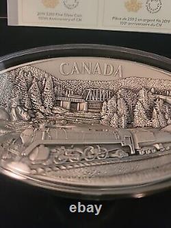 2019 Canada 250 Dollars Argent 100e anniversaire du CN avec Kilo OGP