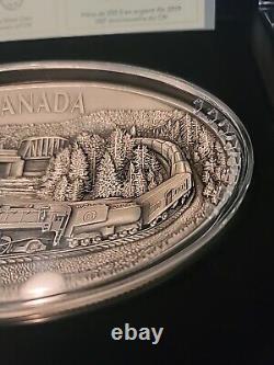 2019 Canada 250 Dollars Argent 100e anniversaire du CN avec Kilo OGP