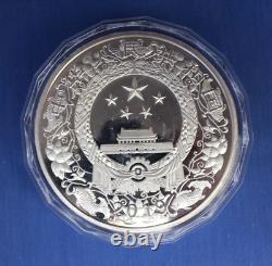 2019 Chine 1 Kilo 0.999 Médaille d'Argent Cochon Invitant l'Argent dans un Étui avec COA