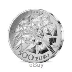 2019 France 1 Kilo Tour Eiffel 130e Ann Tresor De Paris Silver Proof Coin
