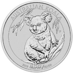 2019 P Australie Argent Koala Kilo 32,15 Oz $ 30 Bu