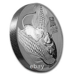 2020 Australie 1 kilo Argent Lunar Mouse BE (Série III)