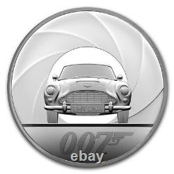 2020 Grande-bretagne James Bond 007 Db5 1 Kilo. 999 Pièce De Preuve D’argent 70 Fait