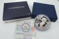 2020, La Chine Panda 1 Kilo Silver Coin Box Et Coa