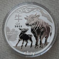2020 Lunar Ox 1 Kilo Pièce D’argent