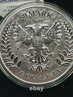 2020 Silver Kilo 80 Mark Germania Coin Lady Germania (#29 De Seulement 100 Menthe)