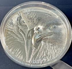 2021 1 Kilo. 999 Pièce d'argent fin Mongolie Majestic Eagle #05/99 Tirage limité