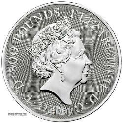 2021 1 Kilo Argent £500 Grande Bretagne Queen Beast Collection Completer Bu Coin