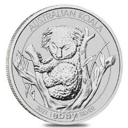 2021 1 Kilo Argent Australien Koala Perth Mint. 9999 Bu Fine Dans Le Chapeau