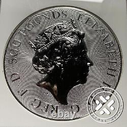 2021 £500 Ngc Ms69 1 Kilo Silver Coin Grande-bretagne Queen's Beasts Completer