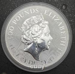 2021 £500 Queens Beast 1 Kilo Complete Coin Argent Bullion Coin 1kg Monnaie Royale