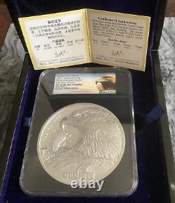 2021 Aigle D'or Chinois 1 Kilo D'argent Avec Ngc Pf70 Fdoi. Boîte & Cao