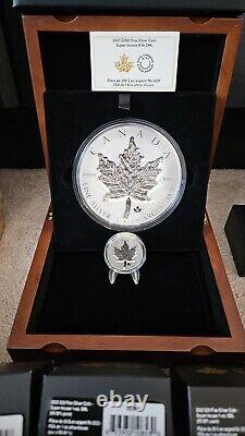 2021 Canada 250 $ Super Incuse 1 Kilo Feuille d'érable en argent KG Pièce de monnaie