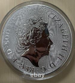 2021 Grande-Bretagne 1 Kilo Argent Completer Coin des Bêtes de la Reine. 9999 Fin BU