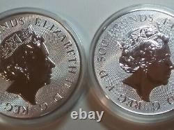 2021 Grande-bretagne Kilo Silver Queen's Beasts Collector Coin Expédié Gratuitement