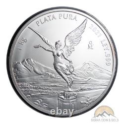 2021 Mexique Libertad en argent d'un kilo, Ley 999 Plata Pura, seulement 500 frappées