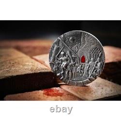 2021 Niue The Witcher Book Series Blood Of Elves Kilo Silver High Relief Antiq