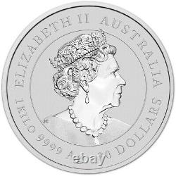 2021 P Australie Silver Lunar Year Of The Ox Kilo 32.15 Oz $30 Bu
