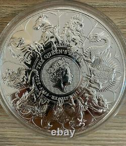 2021 Queens Beast 1 KG Argent Bullion Complete Coin 1 Kilo Bar À La Main