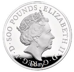 2021 The Queen's Beasts Completer Uk 1 Kilo Silver Proof Coin Seulement 75 Minted