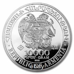 2022 Arménie 1 kilo Argent 10000 Drams Arche de Noé