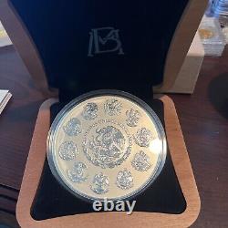 2022 Libertad Mexique Reverse Proof 1 Kilo Argent Pur Avec Boîte Et Faible Coa #9