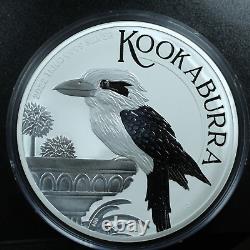 2022 P Australie 1 Kilo (32,15 Ozt) Argent 30 $ Kookaburra Bu. 9999 Amende