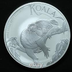 2022 P Australie 1 Kilo (32,15 onces troy) Argent $30 Koala TB. 999 Pure avec Capsule.
