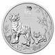 2022-p Australie 1 Kilo Argent Tigre Lunaire Kilo Coin