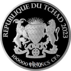 2023 1 Kilo République Du Tchad Bull And Bear Silver Coin (bu)