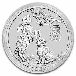 2023 ANNÉE LUNAIRE DU LAPIN 1 KILO 9999 PIÈCE D'ARGENT - MONNAIE DE PERTH - 1 588,88 $