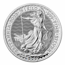 2023 Grande-Bretagne 1 Kilo Argent Britannia BE (Roi)