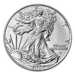 2023 Lot de (10) Pièces de monnaie en argent pur American Eagle d'1 once non circulées