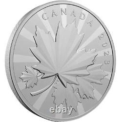2023 Pièce d'argent canadienne de 1 kilo, épreuve numismatique, Feuille d'érable multifacette