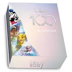2023 Samoa Disney 100 ans d'émerveillement Mickey Mouse 1 kilo pièce en argent BU, avec B