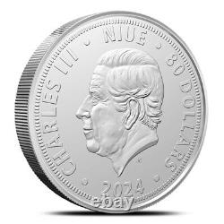 2024 1 Kilo Pièce d'argent Lion Tchèque Niue (BU)