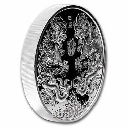 2024 Chine 1 kilo Argent Lunar Dragon Épreuve