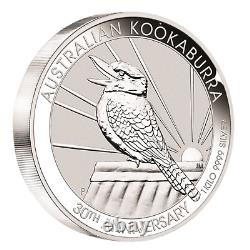 30e Anniversaire 1 Kilo Argent 9999 Perth Mint 2020 Kookaburra Pièce de Monnaie en Bullion