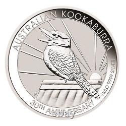 30e Anniversaire 1 Kilo Argent 9999 Perth Mint 2020 Kookaburra Pièce de Monnaie en Bullion