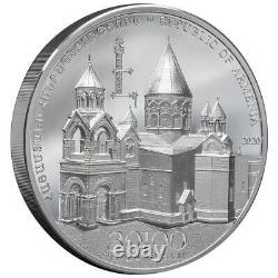 Arménien 30.100 Dram 2021 Kathedrale Von Etschmiadsin 1 Kilo Silber Pp