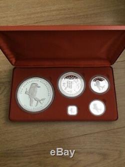 Australian Kookaburra Silver Proof 5 Coin Kilo Collection Très Limité De 350