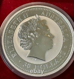 Australian Lunar Series 1 2004 Year Of Monkey 30 Dollar 1 Kilo Silver Coin Unc