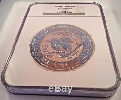 Australie 1994 Grand Silver Coin 30 Dollars Kookaburra Oiseaux Kilo KG Ngc Ms68